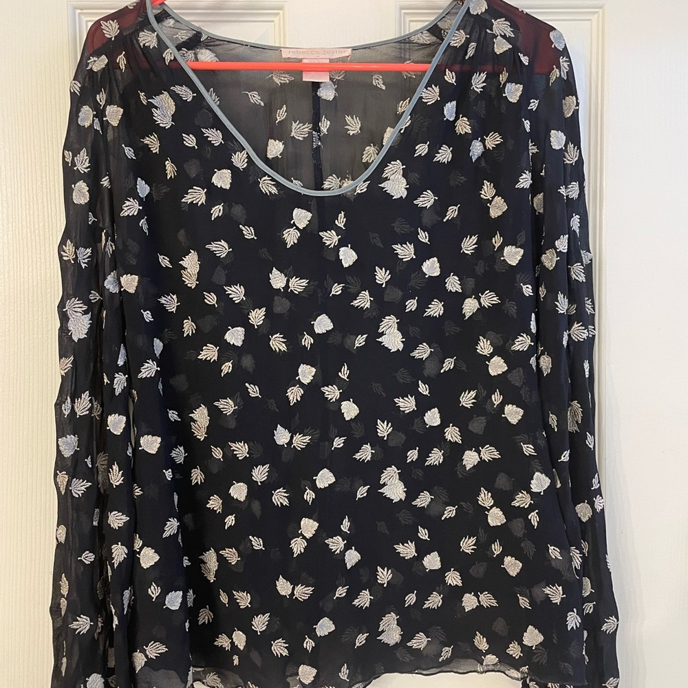 Rebecca Taylor  size 4 long sleeve blouse